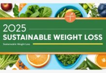How to Achieve Sustainable Weight Loss in 2025: Proven Strategies A colorful plate of whole foods promoting sustainable weight loss in 2025.